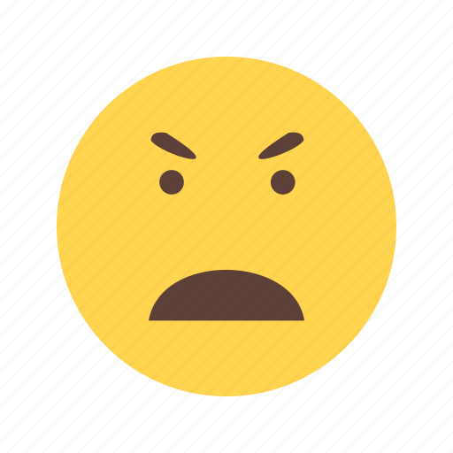 Angry, crazy, expression, face, frustration, shout, upset icon - Download on Iconfinder