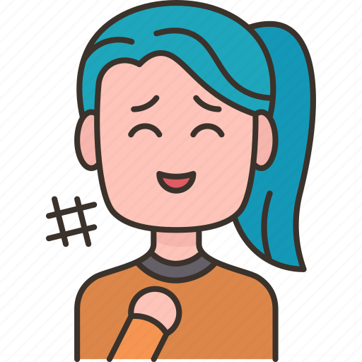 Amused, happy, friendly, girl, pretty icon - Download on Iconfinder