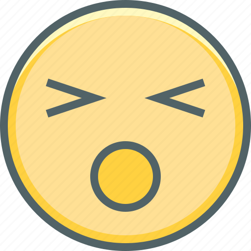 Anguished, emotion, emoji, emoticon, mood, sad, unhappy icon - Download on Iconfinder