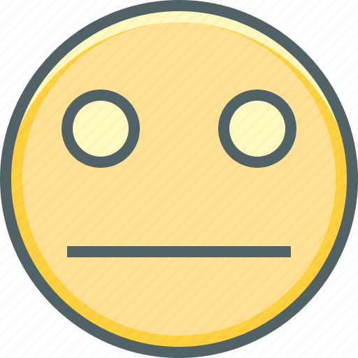 Emotion, expressionless, emoji, face, indifferent, sad, unmindful icon - Download on Iconfinder