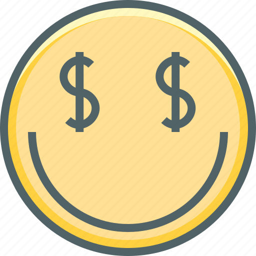 Emotion, money, currency, dollar, emoji, mercenary, smiley icon - Download on Iconfinder
