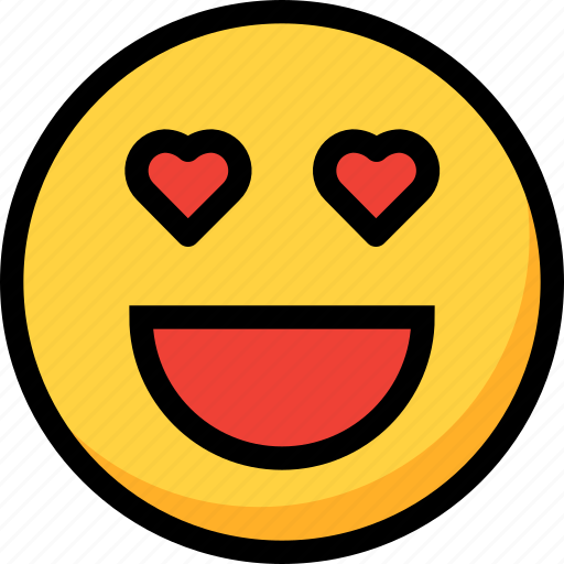 Emoji, emotion, face, heart, love icon - Download on Iconfinder