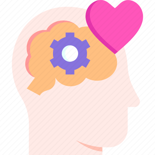 Emotional intelligence, human head, brain, mind, feelings, setting icon - Download on Iconfinder