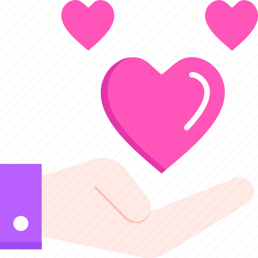 Helping hand, hand, help, heart, love, helping icon - Download on Iconfinder