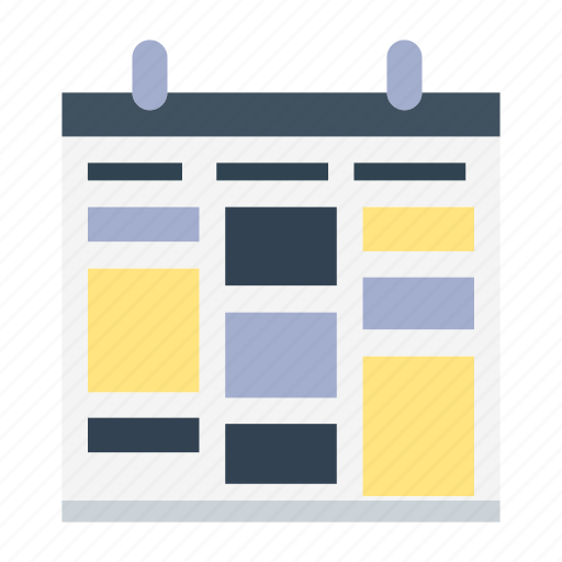 Calendar, schedule, table, task icon - Download on Iconfinder