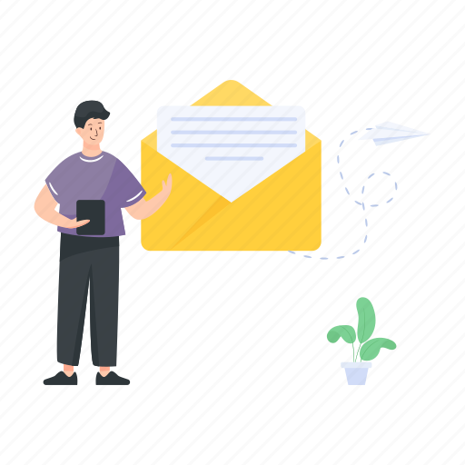 Mail, email, correspondence, communication, letter illustration - Download on Iconfinder