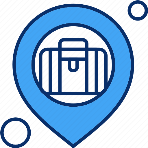 Briefcase, location, map, suitcase icon - Download on Iconfinder