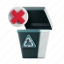 trash, empty trash, garbage, bin, empty state, error state, clean, delete 