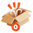 empty, box, gift, package, parcel, delivery, trash, courier, shipping 