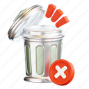 trash, can, bin, garbage, remove, recycle, delete 