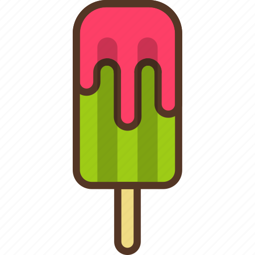 Fresh, ice cream, melt, summer, popsicle, stick icon - Download on Iconfinder