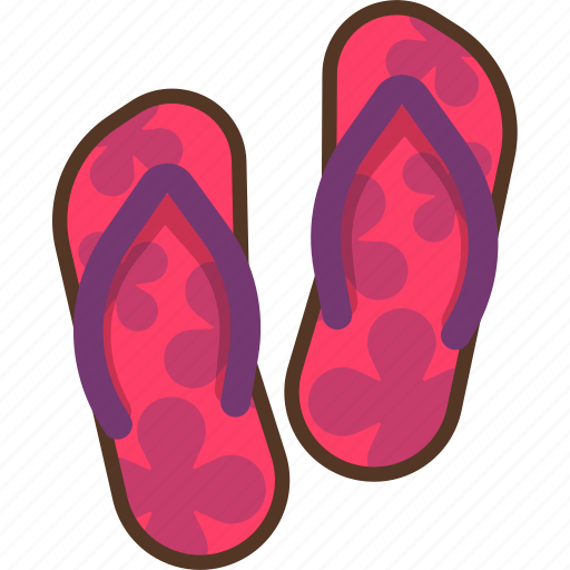 Beach, flipflop, sandals, shoe, slippers, summer icon - Download on Iconfinder