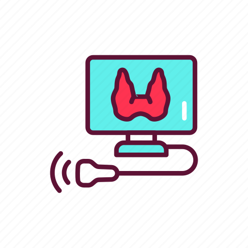 Ultrasonic, diagnostic, thyroid, gland icon - Download on Iconfinder