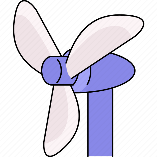 Wind, turbine, wind turbine, energy, power, nature, weather icon - Download on Iconfinder