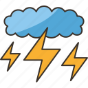 lightning, bolt, flash, storm, weather