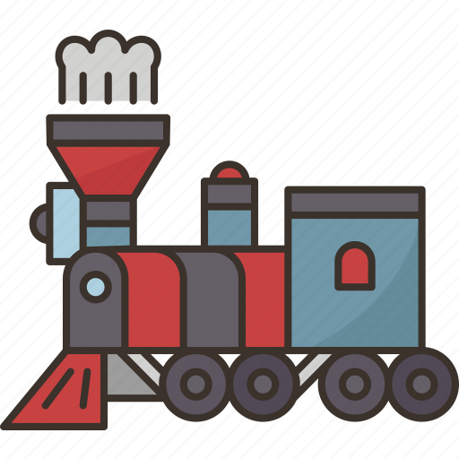 Steam, power, locomotive, railway, retro icon - Download on Iconfinder