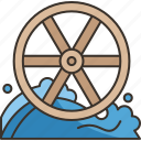 water, wheel, mill, energy, propeller