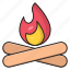 bonfire, burn, flame, power, wood 