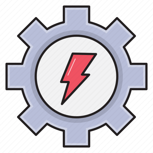 Energy, gear, generation, power, setting, voltage icon - Download on Iconfinder