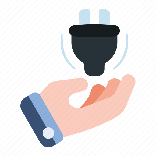 Plug, hand, gesture, cable, electric icon - Download on Iconfinder