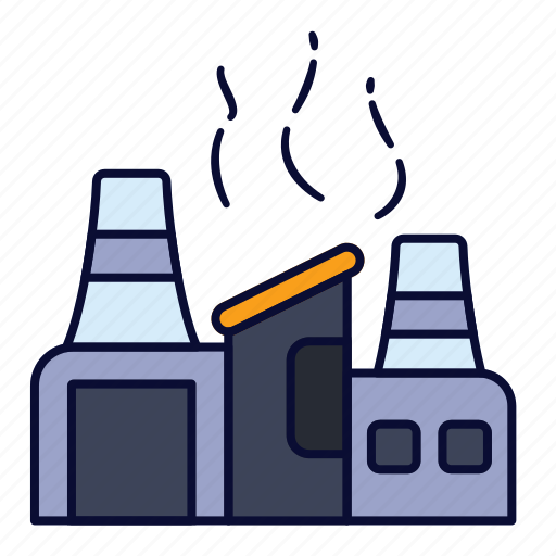 Factory, building, chimney, industrial, energy, waste icon - Download on Iconfinder