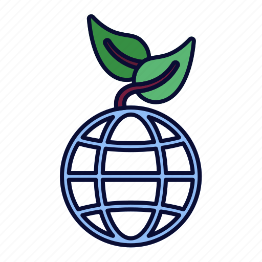 World, globe, leaf, nature, ecology, eco icon - Download on Iconfinder