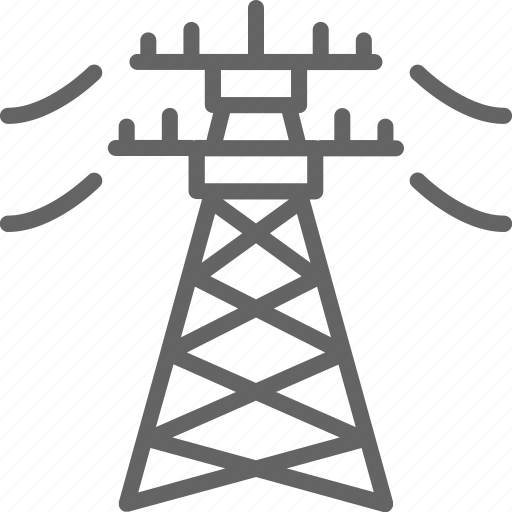 Electric, energy, high, industry, line, pylon, voltage icon - Download on Iconfinder