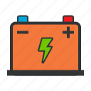 accumulator, battery, electricity, energy