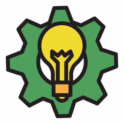 Innovation, idea, lightbulb, creative, setting icon - Download on Iconfinder