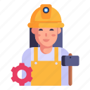 technician, civil engineer, female engineer, skilled worker, builder