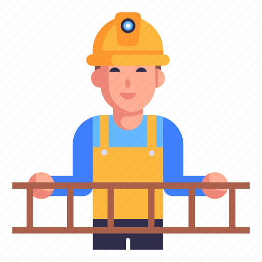 Engineer working, engineering solution, ladder, skilled worker, construction stair icon - Download on Iconfinder