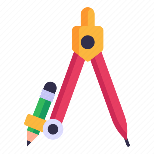 Divider, drawing compass, geometric tool, drafting tool, compass icon - Download on Iconfinder