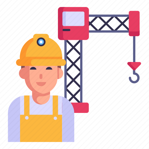 Tower crane, construction crane, construction site, industrial tower, building crane icon - Download on Iconfinder