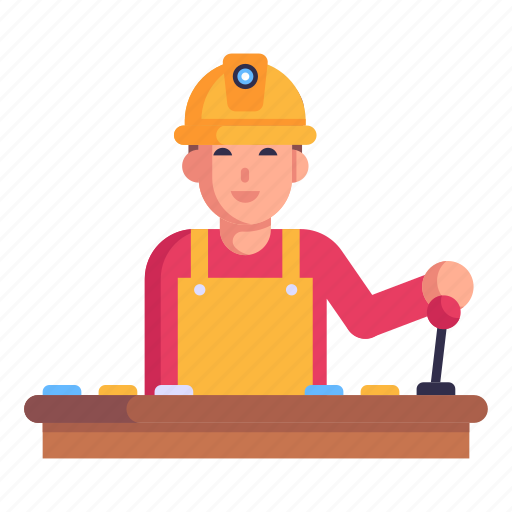 Engineer, panel operator, construction controller, panel control, technician icon - Download on Iconfinder