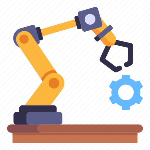 Robotic arm, industrial arm, production robot, robot technology, manufacturing icon - Download on Iconfinder