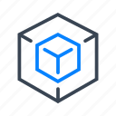 cube, 3d, box, modeling, technology
