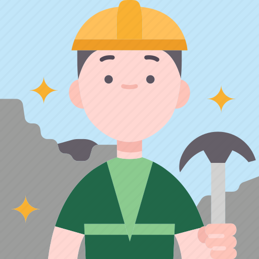 Mining, geologist, pickax, earth, surveying icon - Download on Iconfinder
