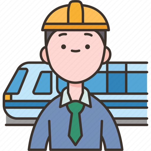 Transportation, railway, system, engineer, commuter icon - Download on Iconfinder