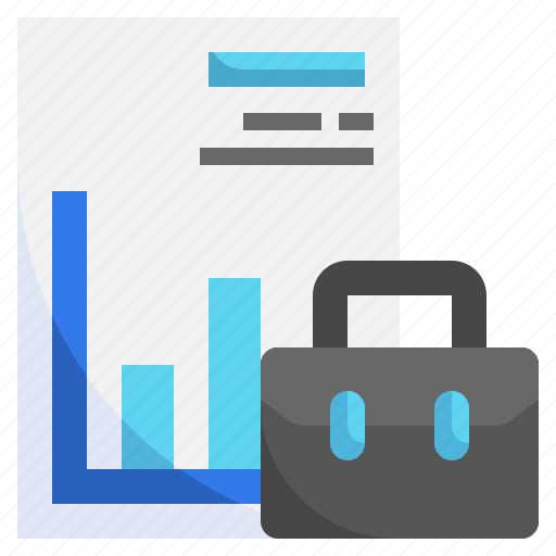 Analytics, business, finance, bar, graph, briefcase icon - Download on Iconfinder
