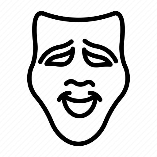 Drama, emoticon, happy, mask, movie, theater, theater mask icon - Download on Iconfinder