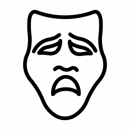 Drama, emoji, mask, movie, sad, theater, theater mask icon - Download on Iconfinder