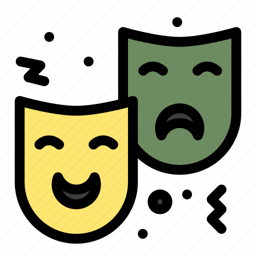 Circus, drama, expression, face, mask icon - Download on Iconfinder