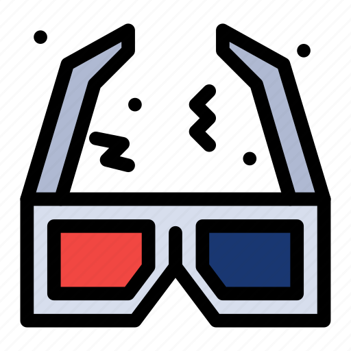 3d, cinema, film, glasses, movie icon - Download on Iconfinder