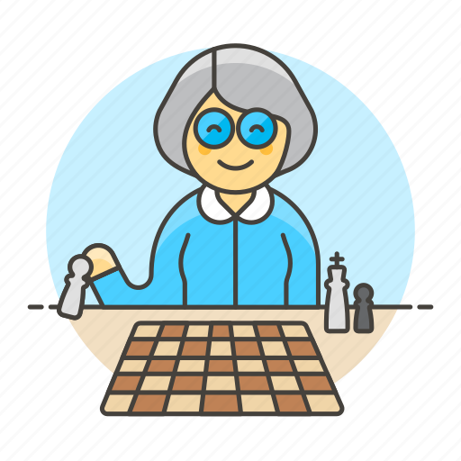 Activity, board, chess, elder, entertainment, game, playing icon - Download on Iconfinder