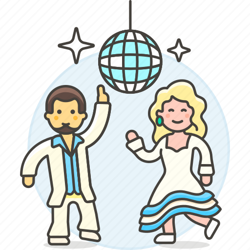 Ball, mirror, dance, celebration, dancers, couple, entertainment icon - Download on Iconfinder