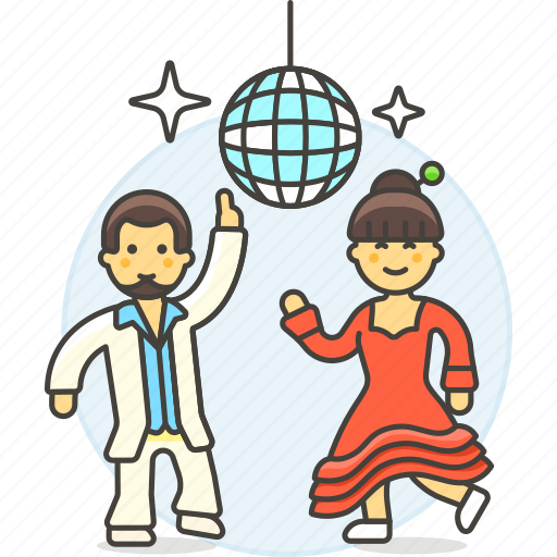 Ball, celebration, couple, dance, dancers, disco, entertainment icon - Download on Iconfinder