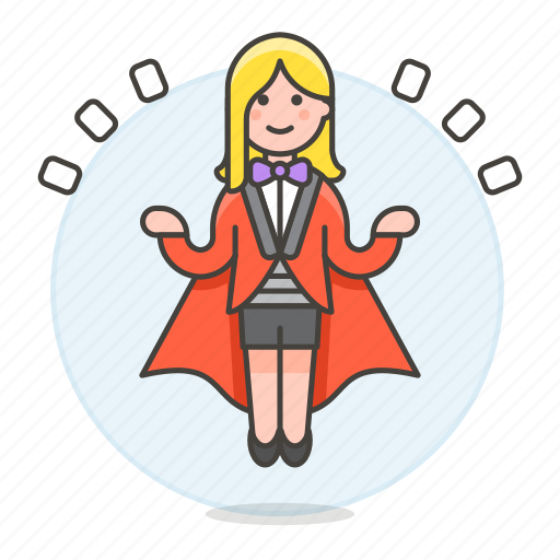 Show, female, entertainment, trick, magician, floating, magic icon - Download on Iconfinder