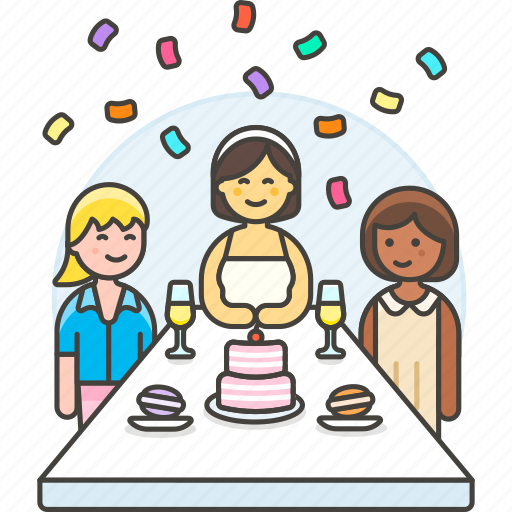 Celebration, confetti, entertainment, food, friends, holiday, party icon - Download on Iconfinder