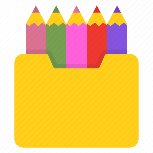Colorful, colour, pencil, group, drawing icon - Download on Iconfinder