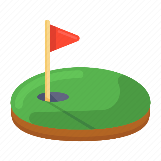 Golf, golf arena, golf field, golf flag, golf ground, ground icon - Download on Iconfinder